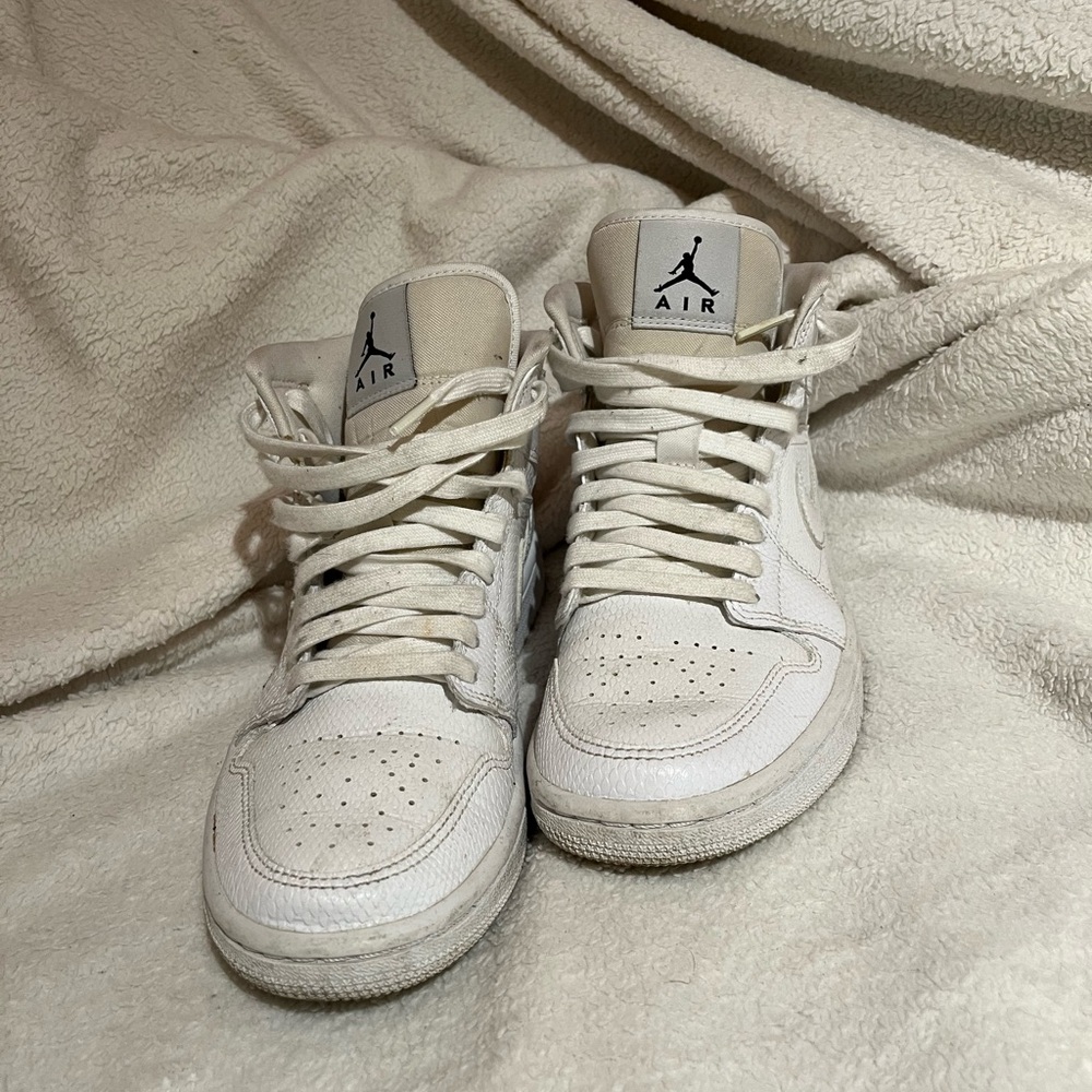 Air Jordan High-Top Sneakers in White